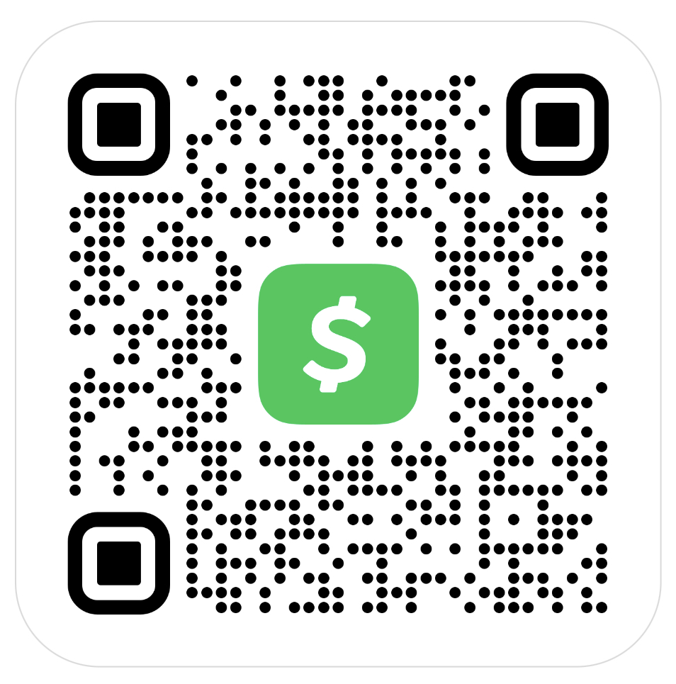 Scan or Click to pay via Cash App